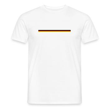 Flag Germany - Men's T-Shirt - white - Front - AI Model Male 178 dark (178cm)