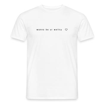 Wanna be your Wellsy – Off Campus Fan-Shirt - Männer T-Shirt - Weiß - Vorne - AI Model Male 178 dark (178cm)