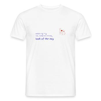 look of the day - Vorderseite - Männer T-Shirt - Weiß - Vorne - AI Model Male 178 dark (178cm)