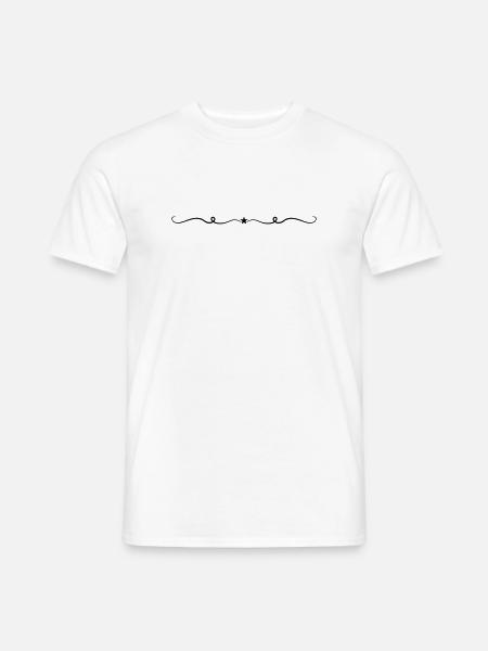 Star Line Ornament - Men's T-Shirt - white
