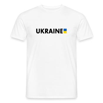 Ukraine - T-shirt homme - blanc - Devant - AI Model Male 178 dark (178cm)