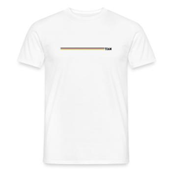 Team Germany Line - Men's T-Shirt - white - Front - AI Model Male 178 dark (178cm)
