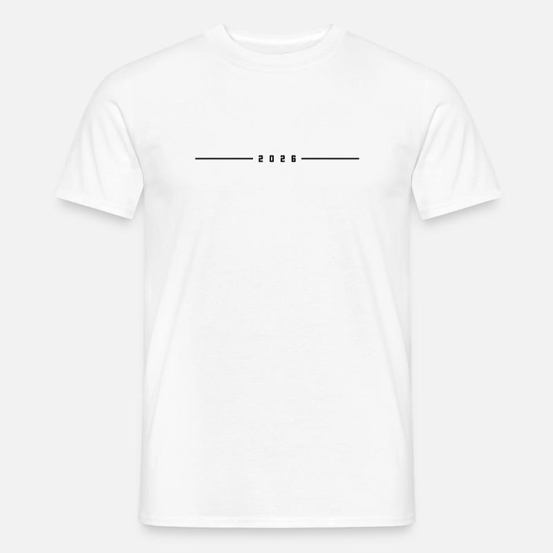 2026 Jahr Element - Männer T-Shirt - Weiß