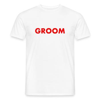 Groom - T-shirt homme - blanc - Devant - AI Model Male 178 dark (178cm)