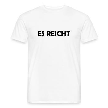 Es reicht - Männer T-Shirt - Weiß - Vorne - AI Model Male 178 dark (178cm)