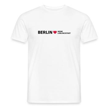 Berlin My favorite city - Men's T-Shirt - white - Front - AI Model Male 178 dark (178cm)