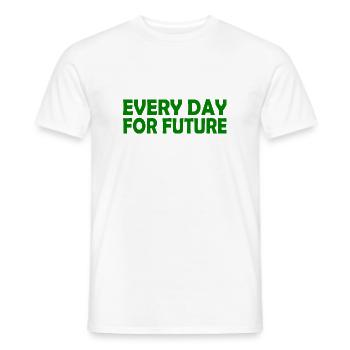 Every day for future - T-shirt homme - blanc - Devant - AI Model Male 178 dark (178cm)