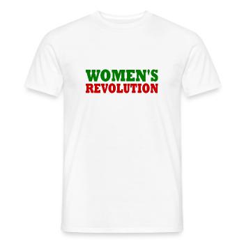 Womens revolution - Männer T-Shirt - Weiß - Vorne - AI Model Male 178 dark (178cm)