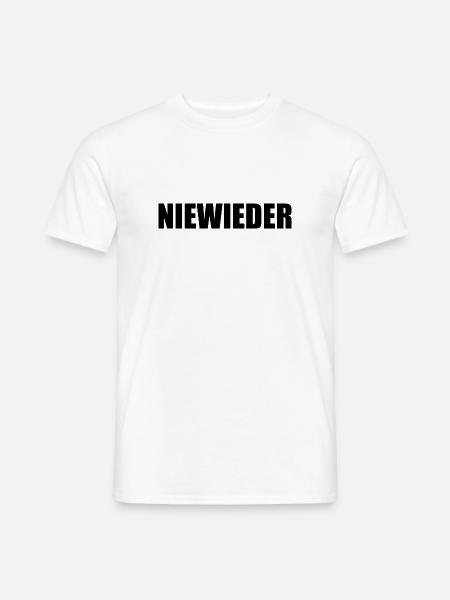 Niewieder - Männer T-Shirt - Weiß