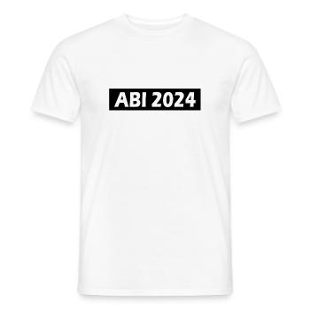 Abi 2024 - Männer T-Shirt - Weiß - Vorne - AI Model Male 178 dark (178cm)