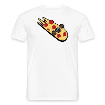 Pizza - T-shirt homme - blanc - Devant - AI Model Male 178 dark (178cm)