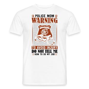 Polizei Polizist Polizeibeamte - Männer T-Shirt - Weiß - Vorne - AI Model Male 178 dark (178cm)