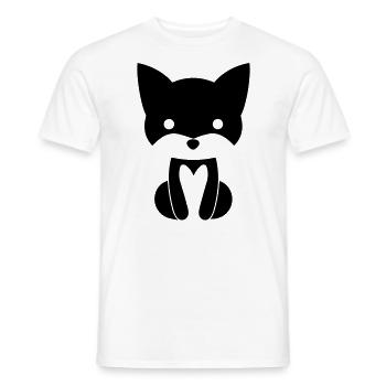 Renard - T-shirt homme - blanc - Devant - AI Model Male 178 dark (178cm)