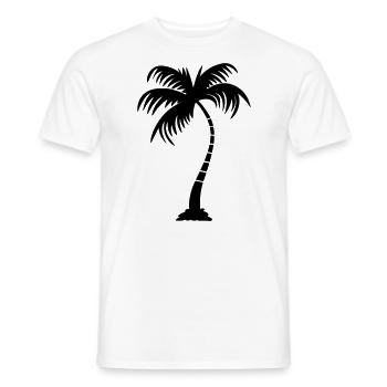 palmier - T-shirt homme - blanc - Devant - AI Model Male 178 dark (178cm)