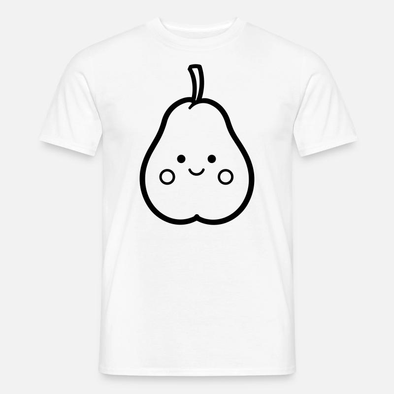 Birne - Männer T-Shirt - Weiß