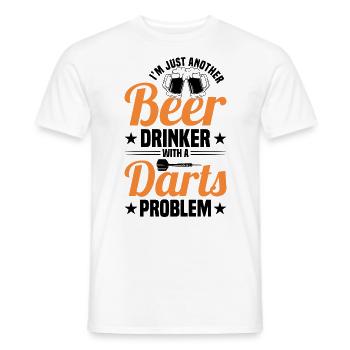 Dart Dartspieler Dartspiel Herren - Männer T-Shirt - Weiß - Vorne - AI Model Male 178 dark (178cm)