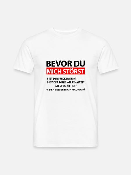 Tontechniker Toningenieur Tonmeister Lustig Sprüch - Männer T-Shirt - Weiß