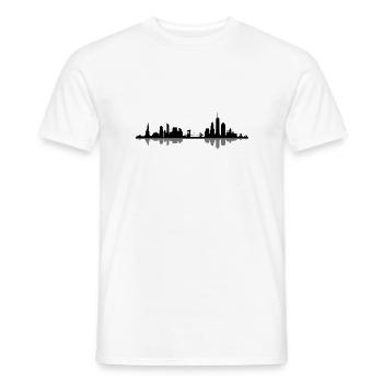 Skyline - New York City - Männer T-Shirt - Weiß - Vorne - AI Model Male 178 dark (178cm)