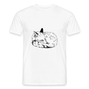 Renard - T-shirt homme - blanc - Devant - AI Model Male 178 dark (178cm)