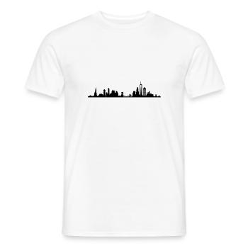 Skyline - New York City - Männer T-Shirt - Weiß - Vorne - AI Model Male 178 dark (178cm)