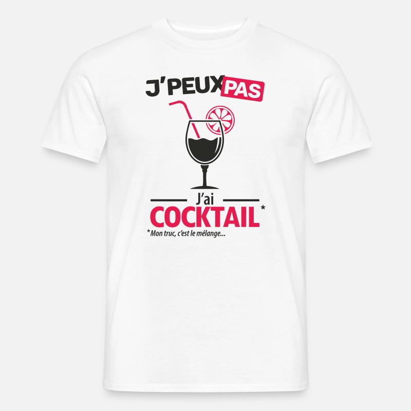 J'peux pas, j'ai cocktail - T-shirt homme - blanc