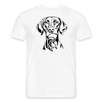 Vizsla Ball Ball Junkie Dogs Wilsigns - Men's T-Shirt - white - Front - AI Model Male 178 dark (178cm)
