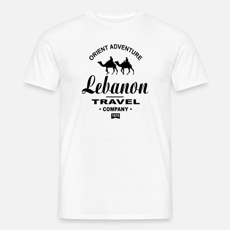 Libanon - Kamel Karawane - Männer T-Shirt - Weiß