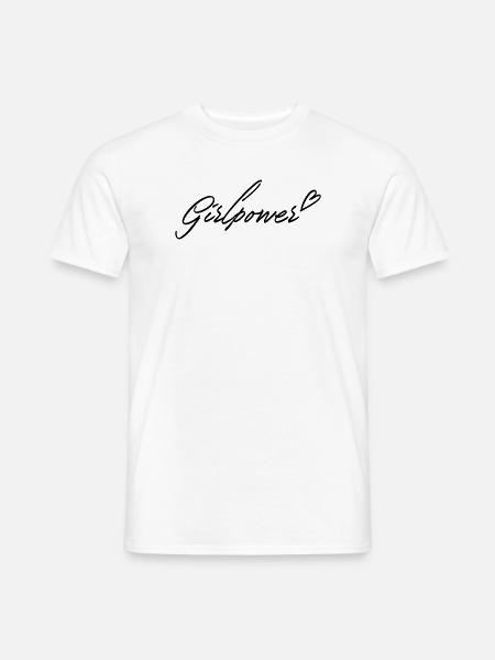 Girlpower - Männer T-Shirt - Weiß
