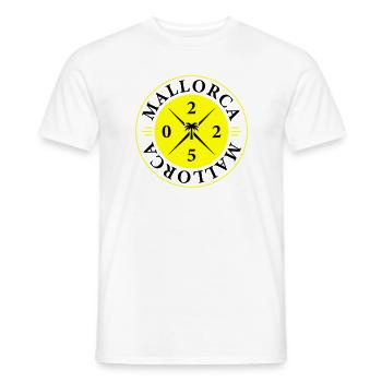 Mallorca 2025 Urlaub - Männer T-Shirt - Weiß - Vorne - AI Model Male 178 dark (178cm)