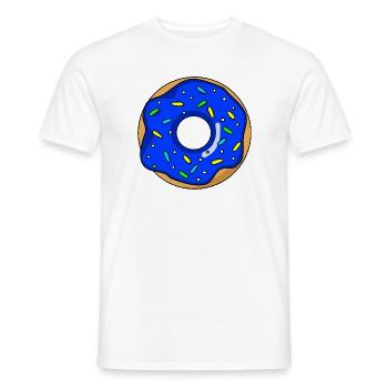 Beignet - T-shirt homme - blanc - Devant - AI Model Male 178 dark (178cm)
