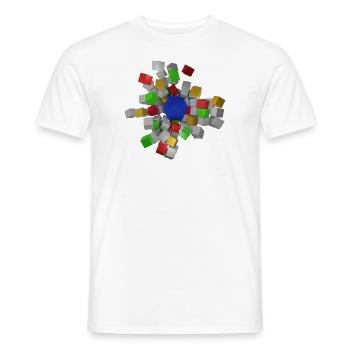 Void Blocks - Männer T-Shirt - Weiß - Vorne - AI Model Male 178 dark (178cm)