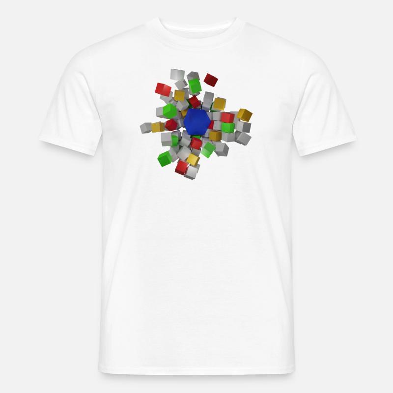 Void Blocks - Männer T-Shirt - Weiß