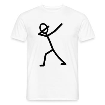DAB DÄB Jubel Geschenkidee - Männer T-Shirt - Weiß - Vorne - AI Model Male 178 dark (178cm)