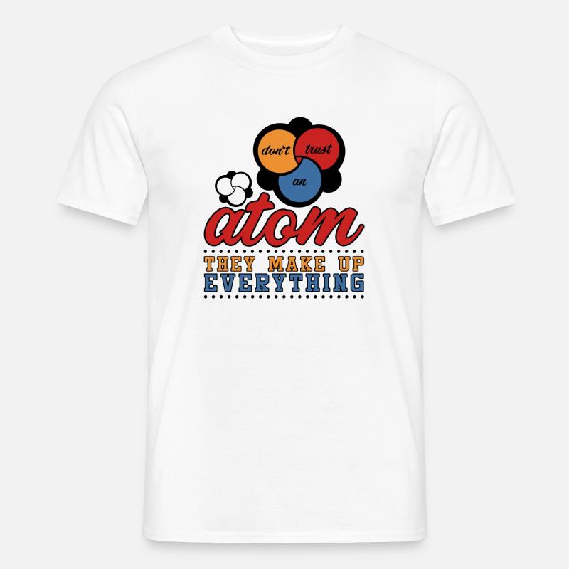Science Science Atom Gift Student Physics - Men’s T-shirt - white