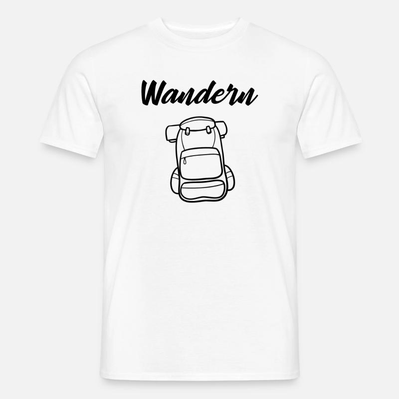 Wandern Backpack - Männer T-Shirt - Weiß