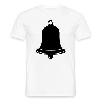 Cloches de l’église Logo de l’église - T-shirt homme - blanc - Devant - AI Model Male 178 dark (178cm)