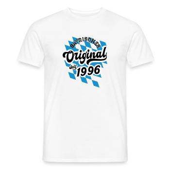 1996 Bayrisches Original seit 1996 Geburtstag - Männer T-Shirt - Weiß - Vorne - AI Model Male 178 dark (178cm)