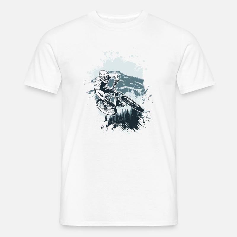 Alpine MTB Splash Ride - Männer T-Shirt - Weiß
