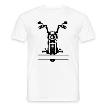 Motorsport chopper - Men's T-Shirt - white - Front - AI Model Male 178 dark (178cm)