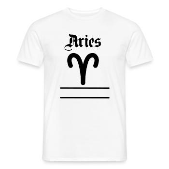 Bannière de nom Bélier Bélier - T-shirt homme - blanc - Devant - AI Model Male 178 dark (178cm)