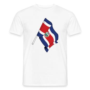 Flag Costa rica - Men's T-Shirt - white - Front - AI Model Male 178 dark (178cm)