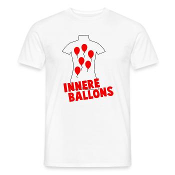 Innere Ballons - Männer T-Shirt - Weiß - Vorne - AI Model Male 178 dark (178cm)