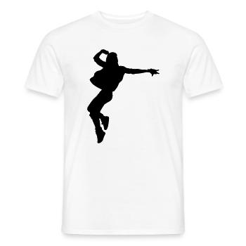 B-Girl Silhouette – Breakdance Style - Männer T-Shirt - Weiß - Vorne - AI Model Male 178 dark (178cm)