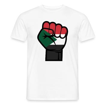 Palestine Libre - Gaza T-Shirt - T-shirt homme - blanc - Devant - AI Model Male 178 dark (178cm)