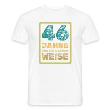 46 - Männer T-Shirt - Weiß - Vorne - AI Model Male 178 dark (178cm)