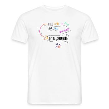 Senden Sie mich bitte an den rechtmäßigen Besitzer. - Männer T-Shirt - Weiß - Vorne - AI Model Male 178 dark (178cm)