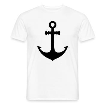 Anchor - Men's T-Shirt - white - Front - AI Model Male 178 dark (178cm)
