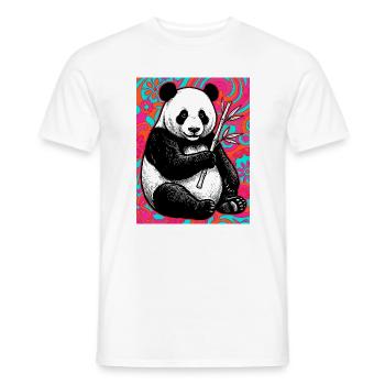 panda - T-shirt homme - blanc - Devant - AI Model Male 178 dark (178cm)