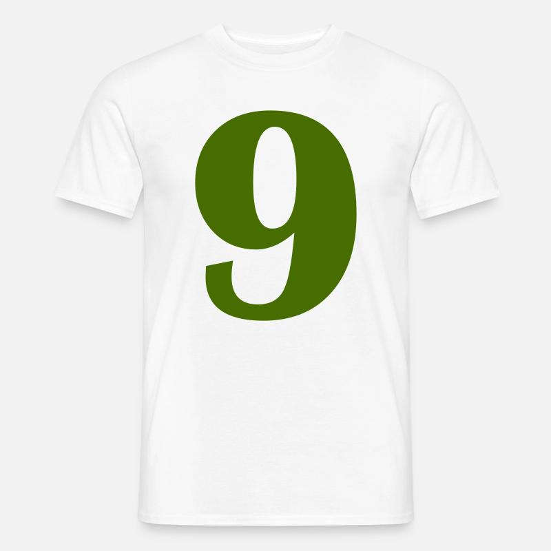 9 - Mænd T-shirt - hvid