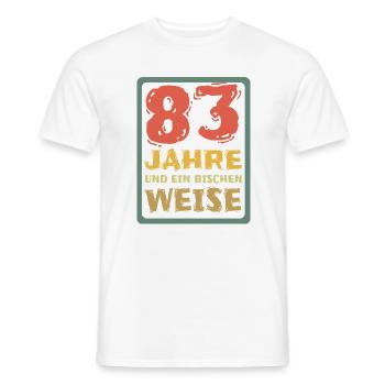 83 - Männer T-Shirt - Weiß - Vorne - AI Model Male 178 dark (178cm)